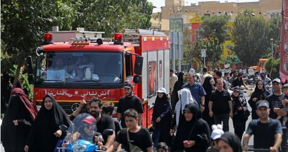 آماده باش سازمان آتش‌نشانی برای مراسم راهپیمایی جاماندگان اربعین در پایتخت