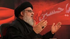 حضور لاریجانی بر مزار سیدحسن نصرالله