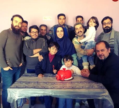 پشت صحنه سریال بچه مهندس با کیک تولد قلبی! +عکس