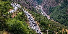 حجم سنگین ترافیک در دو محور کندوان و هراز/ساعت۱۱ کندوان مسدود می‌شود