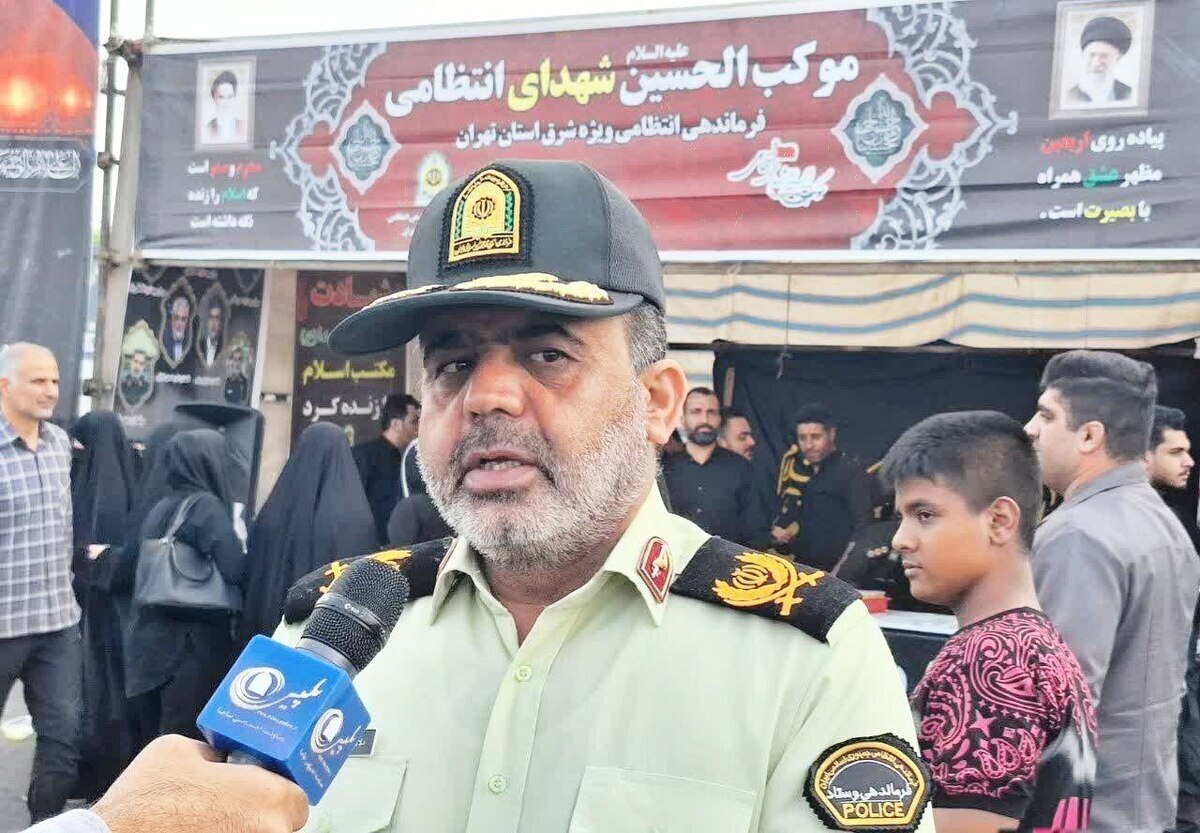 خدمت حداکثری و صادقانه پلیس در مراسم پیاده‌روی اربعین حسینی