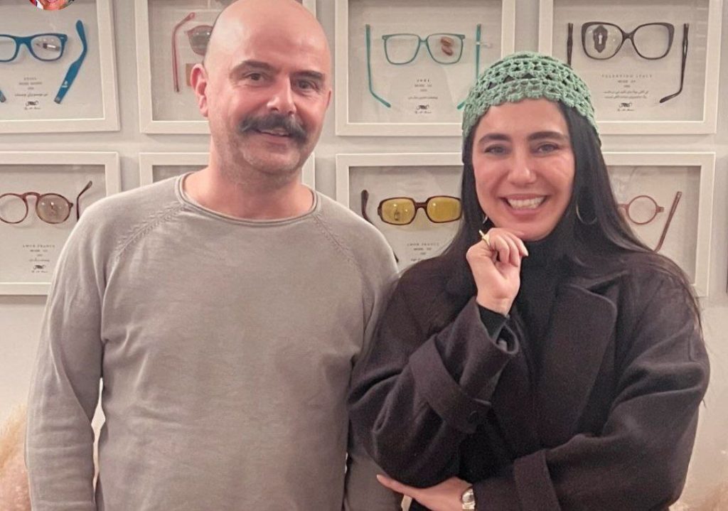تصویر خندان علی مصفا و شیدا یوسفی در کنار هم