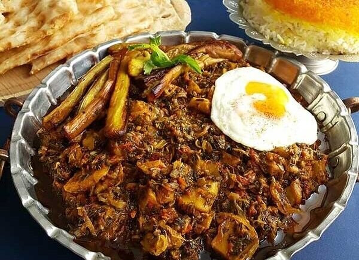 خورش ملا قورمه بدون گوشت برای دوست داران بادمجان