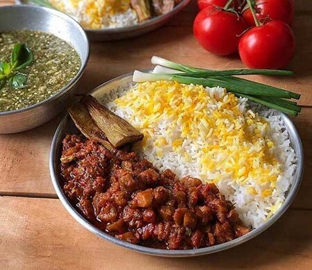 خورش ملا قورمه بدون گوشت برای دوست داران بادمجان خورش ملا قورمه بدون گوشت برای دوست داران بادمجان