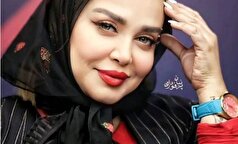 بهاره رهنما با چادر مشکی در یک فضای معنوی