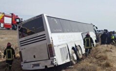 آسیب دیدگی زائران اربعین در محور سنندج- کامیاران (حد فاصل گردنه درکه)