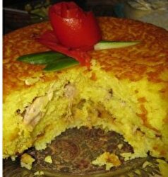 غذای درباری و لذیذ ته چین مرغ و بادمجان شیرازی را برای مهمان‌های ویژه آماده کنید