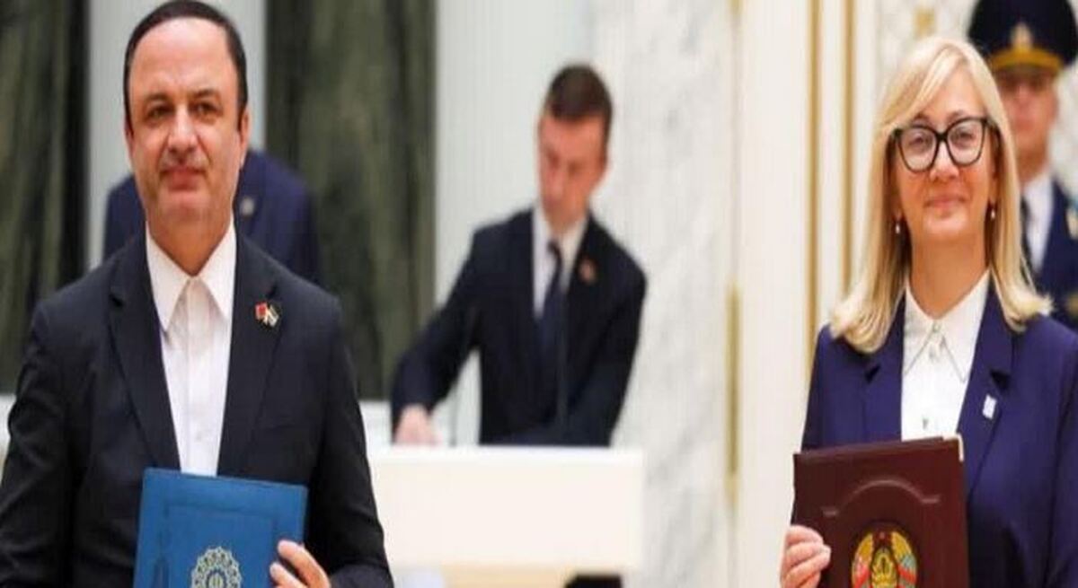 سند همکاری مناطق آزاد ایران و بلاروس امضا شد