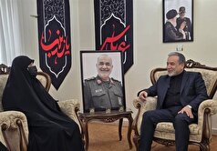 دیدار وزیر امور خارجه با خانواده شهید سردار سلامی