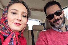 ست کردن زوج عاشق پیشه سینما با تم کرمی/ببینید!