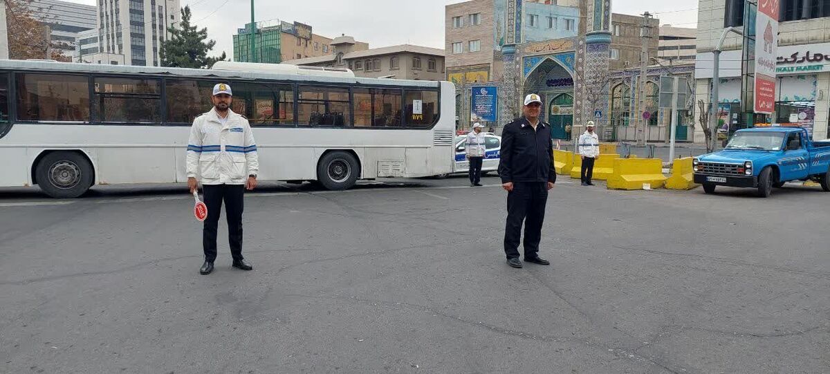 برخورد پلیس با تخلفات ساکن اطراف مصلای بزرگ تهران در مراسم ۲۸ صفر
