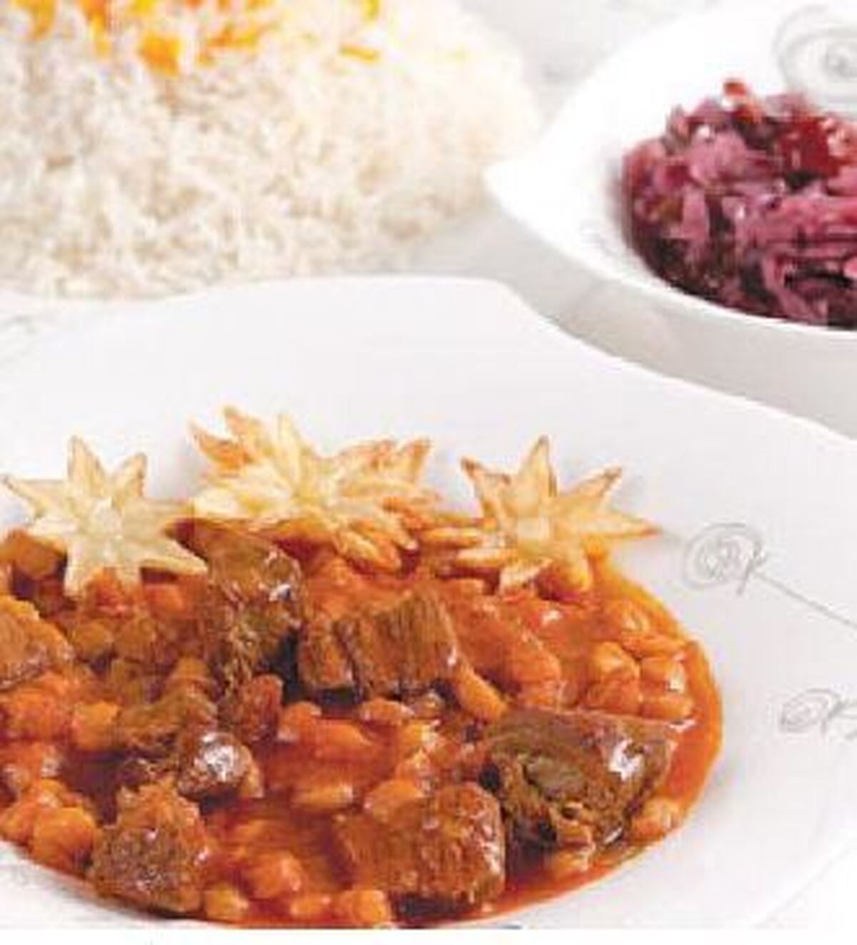 برای ناهار خورش نخود آله ترکیبی از مغزران گوسفند با نخود و گوجه را آماده کنید