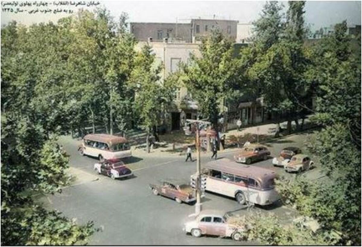 تصویری تامل برانگیز از تهران در سال ۱۳۳۵، پیش از قطع گسترده درختان
