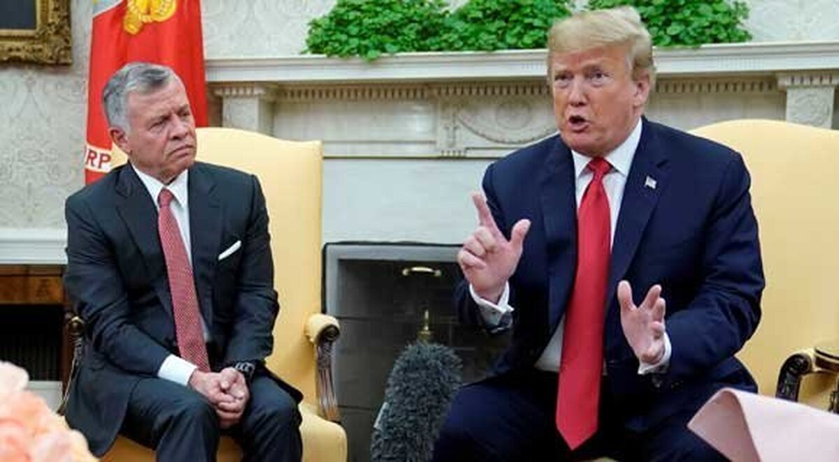 گفت‌وگوی تلفنی پادشاه اردن و ترامپ درباره غزه و سوریه
