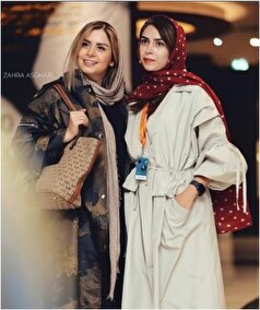 رونمایی نجمه جودکی از یک استایل جدید و خبرساز/کت چرم وسط تابستون؟