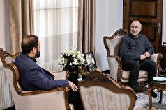 دیدار رئیس مجلس شورای اسلامی با خانواده شهید سردار سرلشکر غلامرضا محرابی