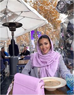 آماده کردن صبحانه مینا مختاری برای همسرش با یک دنیا عشق+عکس