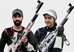 تیراندازی قهرمانی آسیا| صعود تیم میکس تفنگ ۱۰ متر به دیدار رده‌بندی