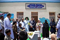 افتتاح مدرسه در روستای ریحانی میرجاوه