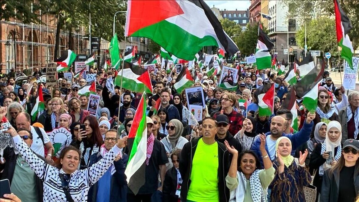 حامیان فلسطین در سوئد علیه اشغالگری رژیم صهیونیستی تظاهرات کردند