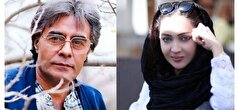 نیکی کریمی با چادر و حجاب کامل در کنار زنده یاد مرحوم خسرو شکیبایی