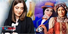 گریم متفاوت با لباس‌های قرون وسطی بهنوش طباطبایی روی صحنه تئاتر+عکس