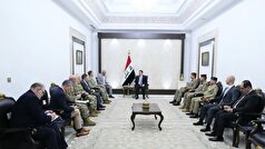 دیدار «برد کوپر» فرمانده جدید ستاد فرماندهی مرکزی آمریکا (سنتکام) با نخست وزیر عراق
