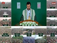 سخنرانی رهبر انصارالله یمن در جمع میلیونی مردم این کشور در دفاع از فلسطین