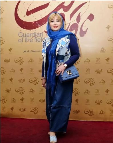 استایل مونوکروم نیوشا ضیغمی به رنگ آبی در یک مراسم!