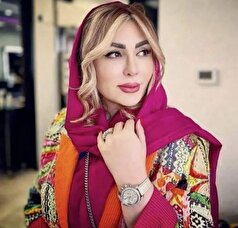 استایل مونوکروم نیوشا ضیغمی به رنگ آبی در یک مراسم!