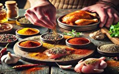 طبخ مرغ با عطر بویی متفاوت با یک ترکیب خفن از ادویه‌ها