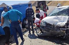 ۹ مصدوم در تصادف پژو پارس و سمند در محور هراز
