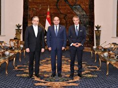 دیدار عراقچی و گروسی با رئیس‌جمهور مصر
