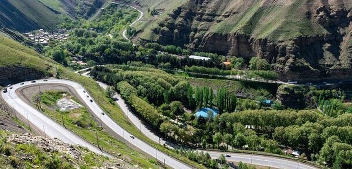 جاده چالوس دوطرفه شد