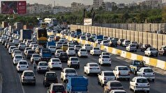 ترافیک در بعضی از محور‌های البرز سنگین است