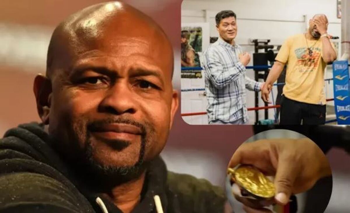 حق به حقدار رسید/گریه‌های روی جونز جونیور بعد از دریافت مدال طلای المپیک