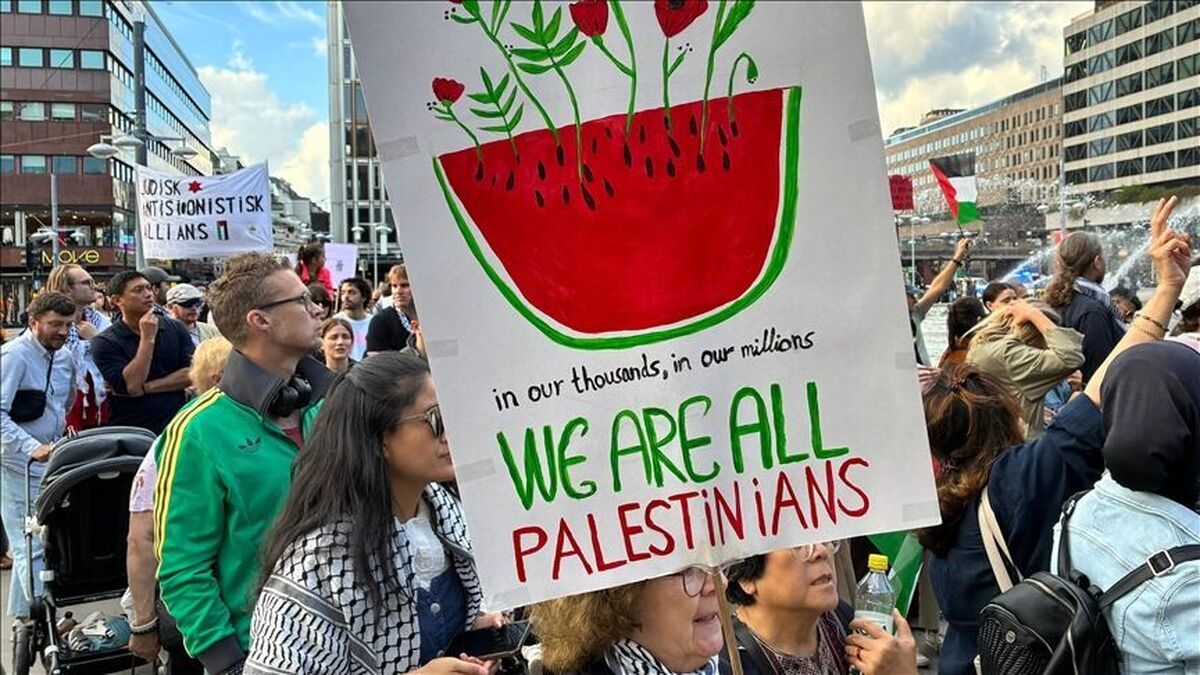 حامیان فلسطین در سوئد علیه اشغالگری و جنایات رژیم صهیونیستی تظاهرات کردند