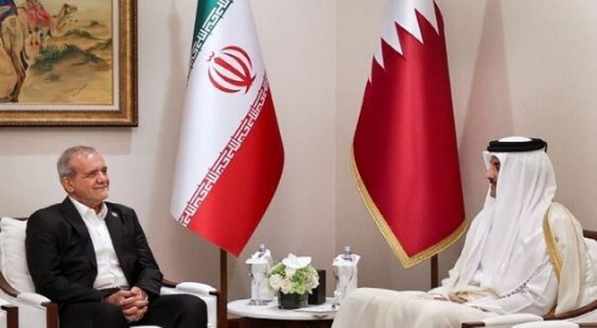 پزشکیان با امیر قطر دیدار کرد