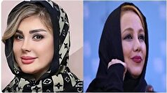 دونفره‌های صمیمانه بهنوش بختیاری و نیوشا ضیغمی با گریم‌های متفاوت/چقدر پیر شدن!