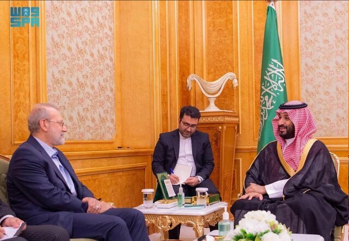 دیدار لاریجانی با ولیعهد عربستان