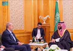 دیدار لاریجانی با ولیعهد عربستان