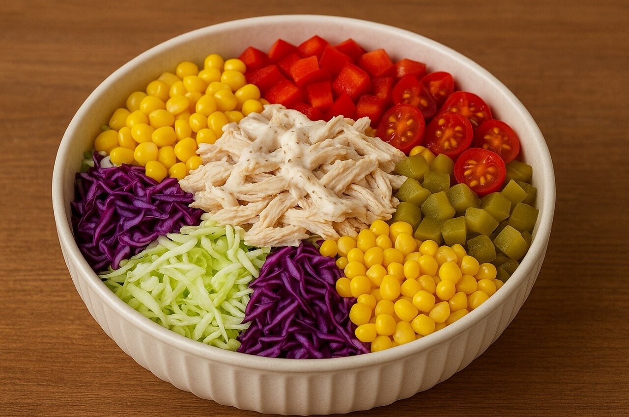 با درست کردن سالاد مکزیکی، به سفره هاتون رنگ و لعاب ببخشید!