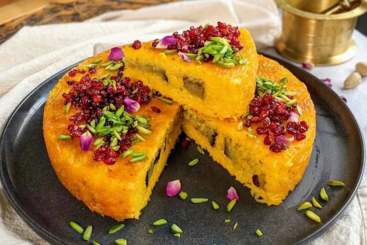 رسپی یک شکل دیگری از ته چین با بادمجان که عاشقش می‌شید!