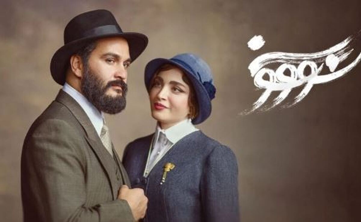 نمایی نزدیک از گریم لادن کامیاب در پشت صحنه سریال سووشون