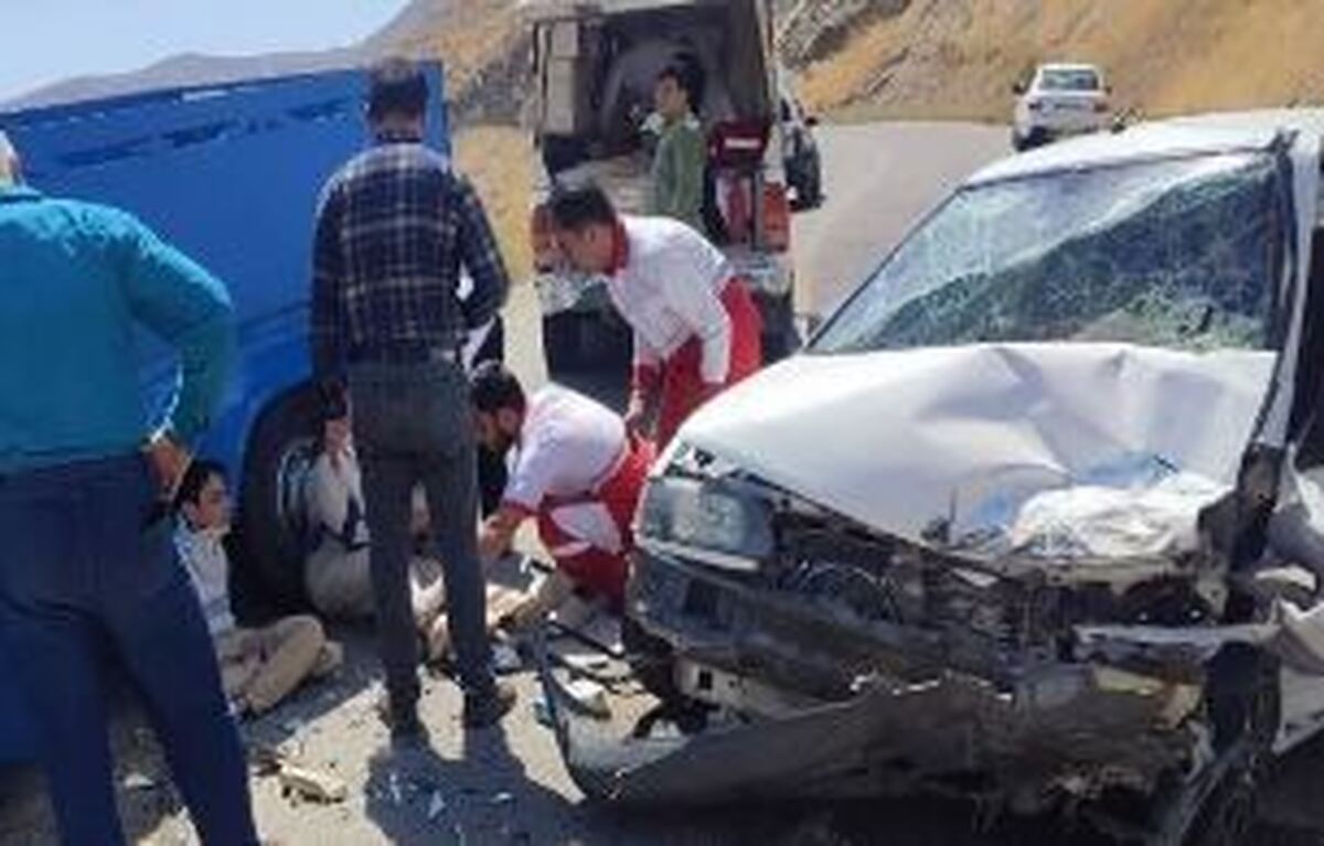 نیسان آبی در الموت حادثه آفرید