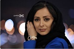 مدل شال بستن خاص نفیسه روشن با استایل آبی آسمانی! +عکس