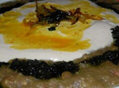 با کمترین هزینه برای شام خوراک عدس بادمجان نیشابوری