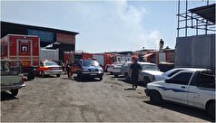 جزئیات یک حادثه آتش‌سوزی در انبار کالا در بزرگراه بابایی