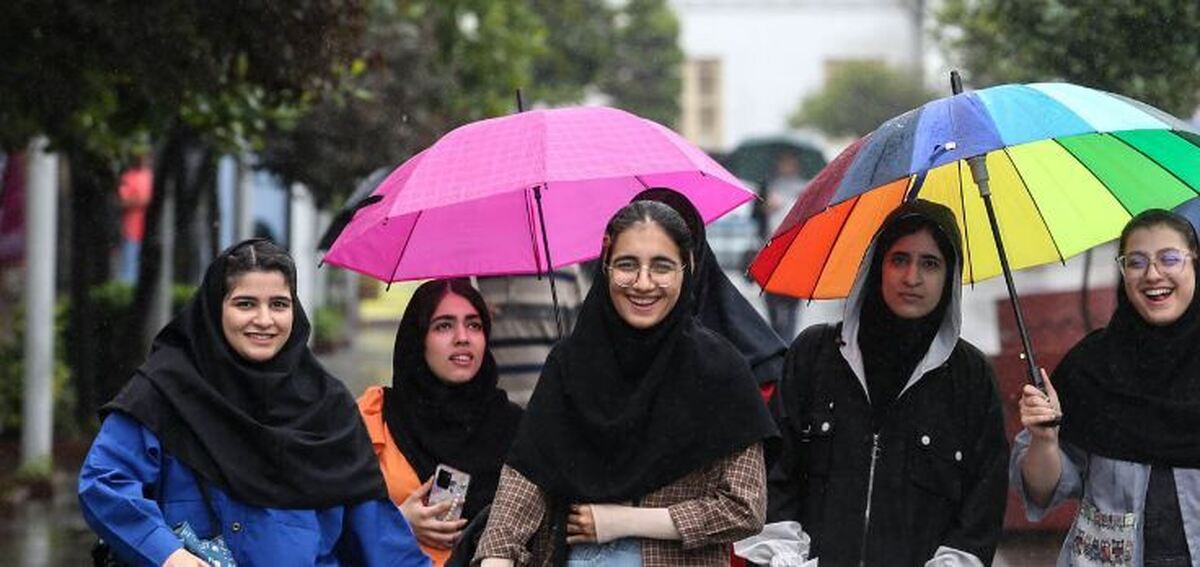 بارش پراکنده باران در استان‌های شمالی