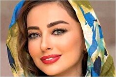 استایل نفیسه روشن بعد از جدایی، ست آبی، سایه چشم، کیف +عکس